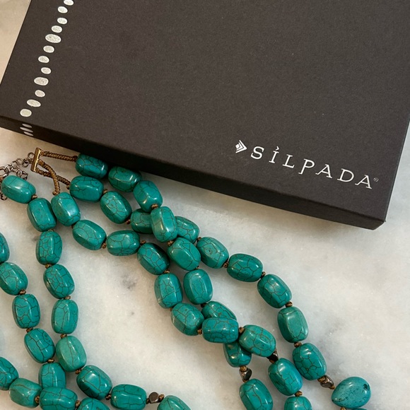 SILPADA N3023 Drops Of The Ocean Howlite Necklace NIB retired - Picture 5 of 9